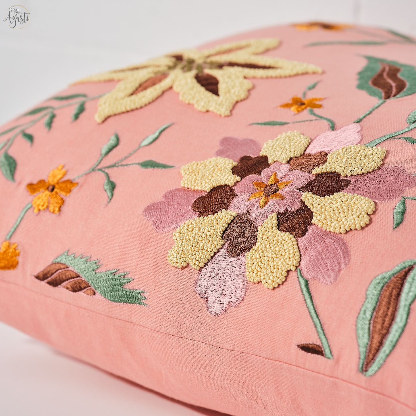 Aranyani Embroidered Cushion Cover 50x50cm