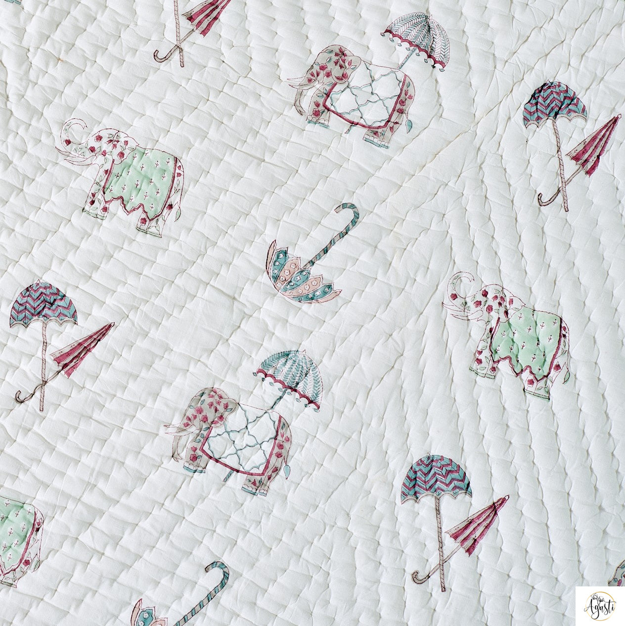 Haathee Handblock Printed Quilt