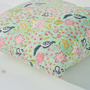 acqua peacock cushion cover square