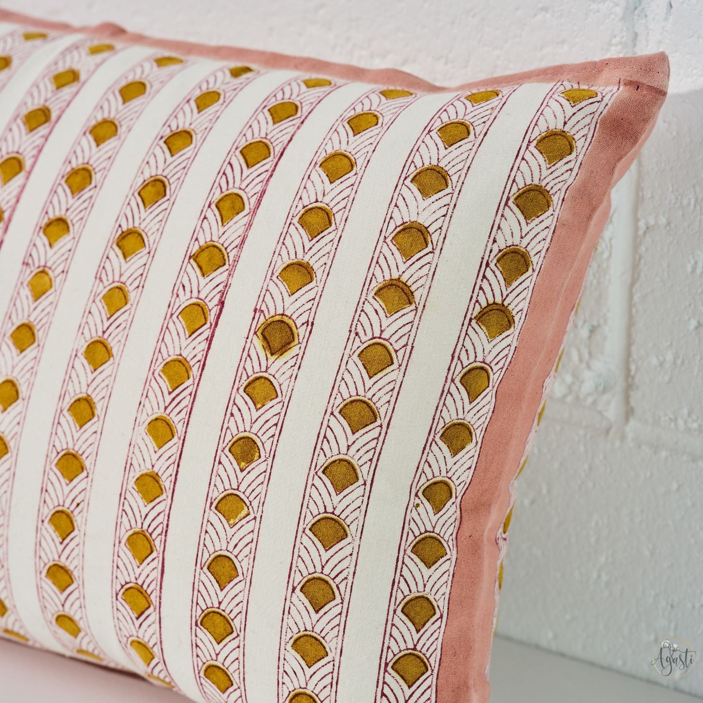 art deco cushion cover close up