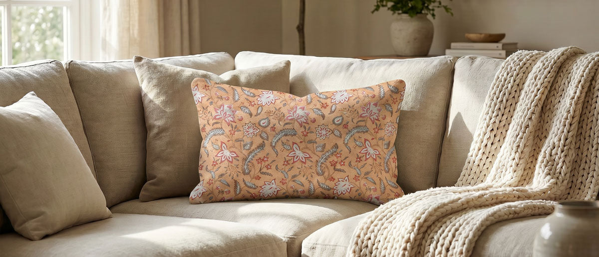 Bold Colours and Pattern Cushion