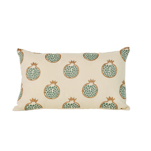 Embroidered cushion cover pomegranate rectangle 