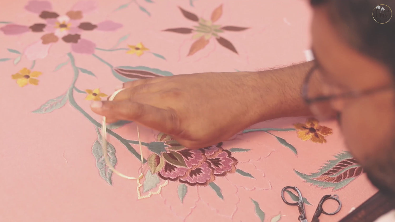 embroidered cushions