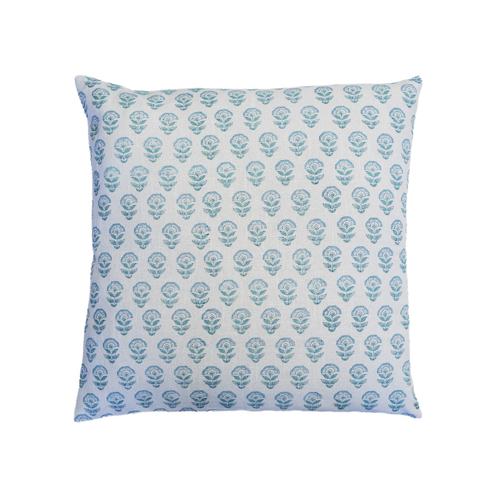 Seva hand block-printed cushion cover square view