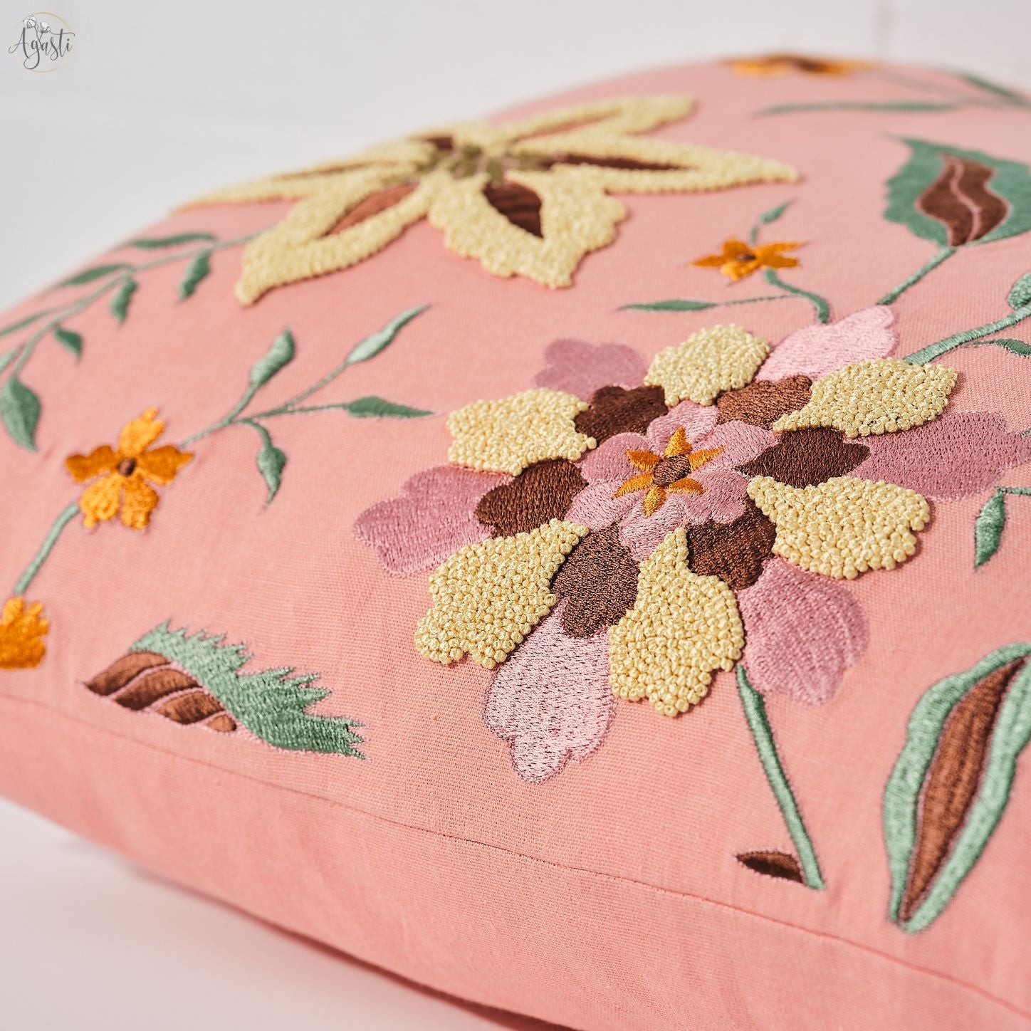 Aranyani Embroidered Cushion 50x50cm